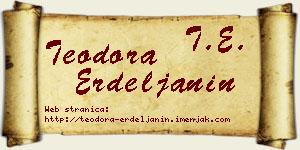 Teodora Erdeljanin vizit kartica